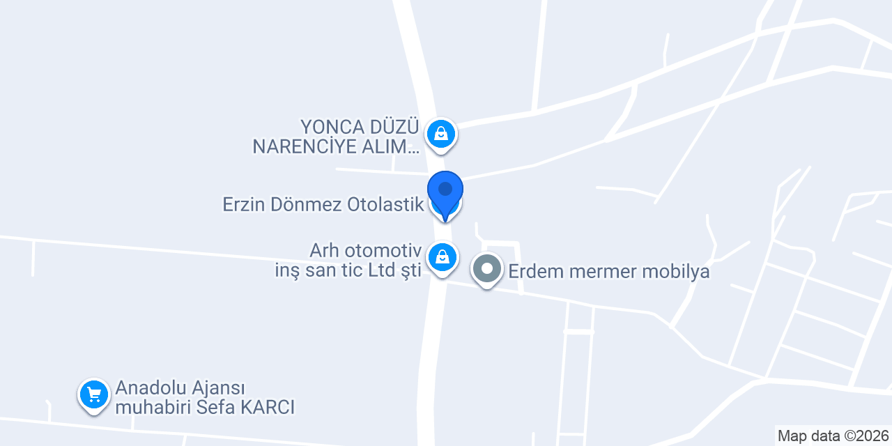 Erzin Dönmez Otolastik konumu