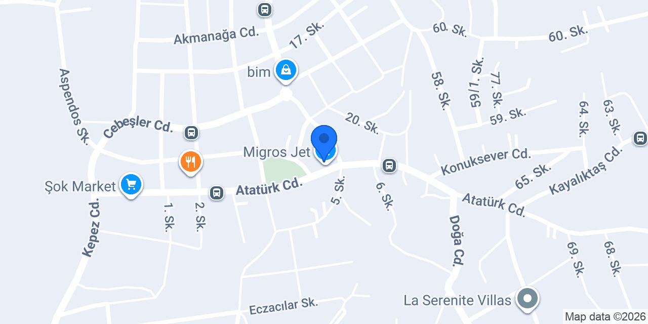Migros Jet konumu
