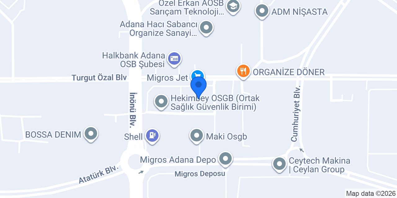 Aras Kargo Misis Şubesi konumu