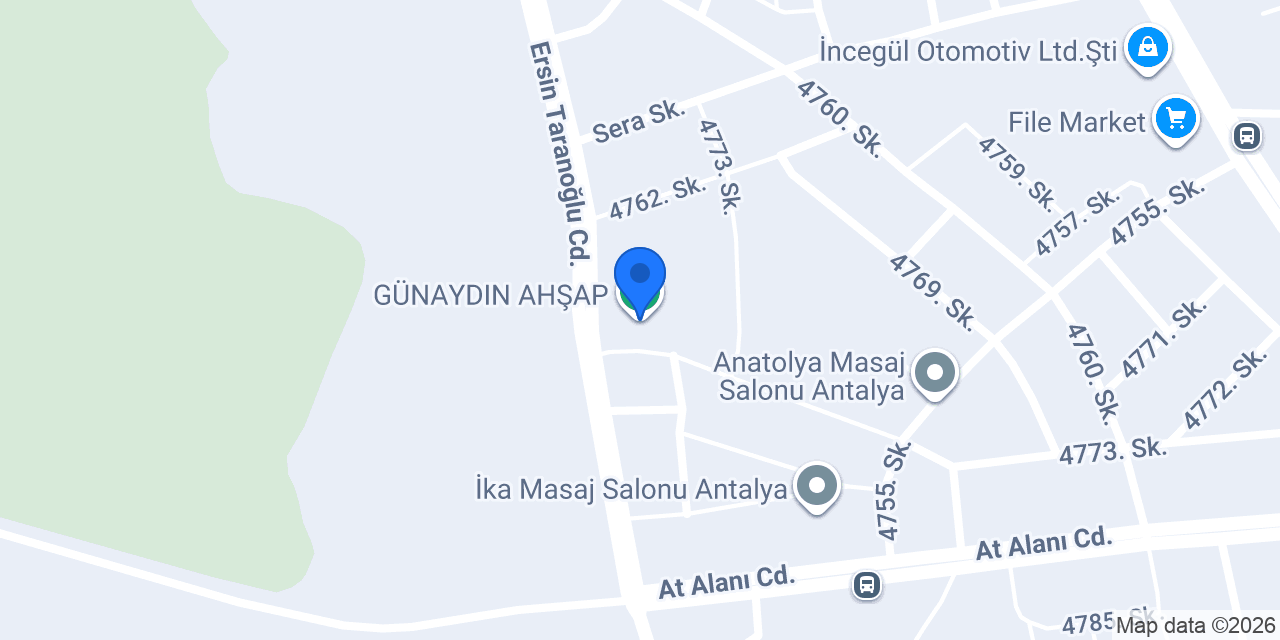 GÜNAYDIN AHŞAP konumu