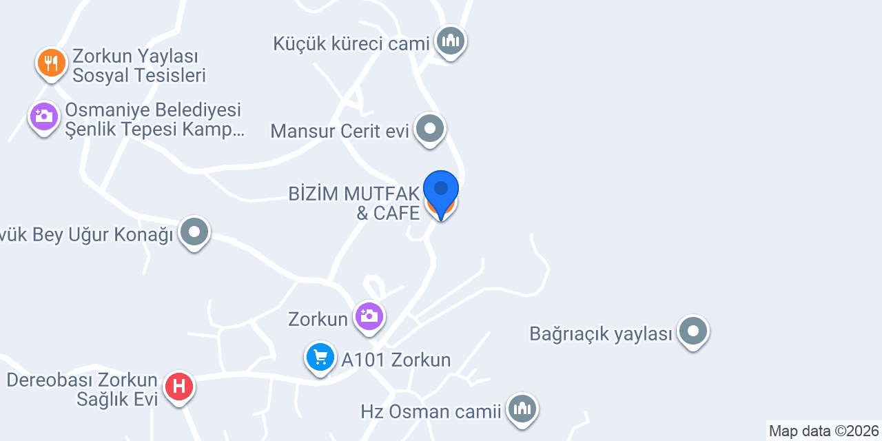 BİZİM MUTFAK & CAFE konumu
