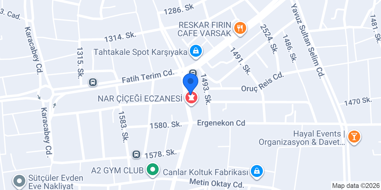 Toraman Eczanesi konumu