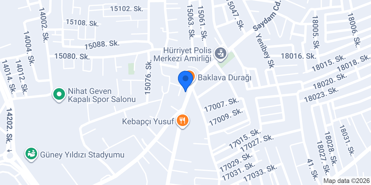 Çinçin Pastanesi konumu