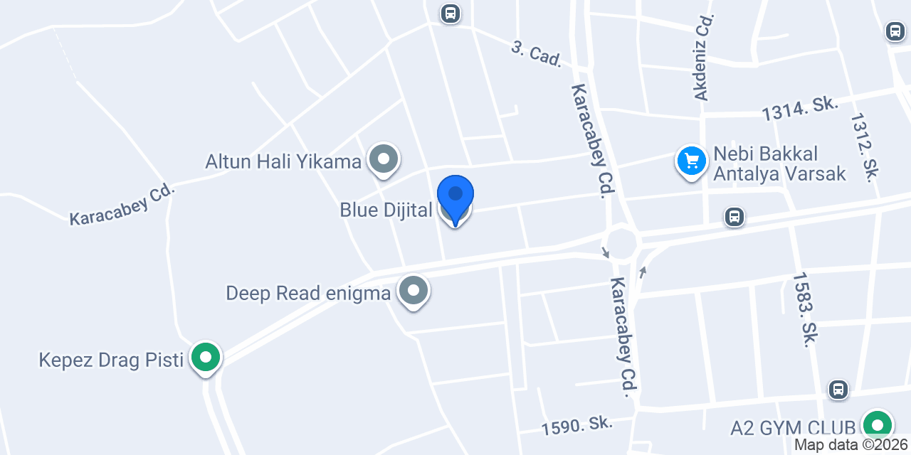 Blue Dijital konumu