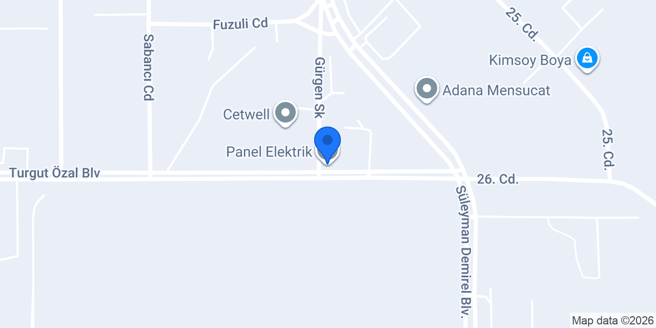Panel Elektrik konumu