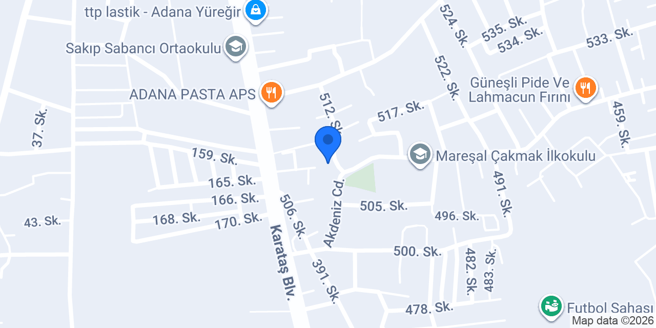 Ertit Asansör Adana konumu