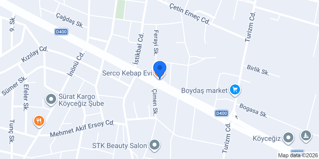 Serco Kebap Evi konumu