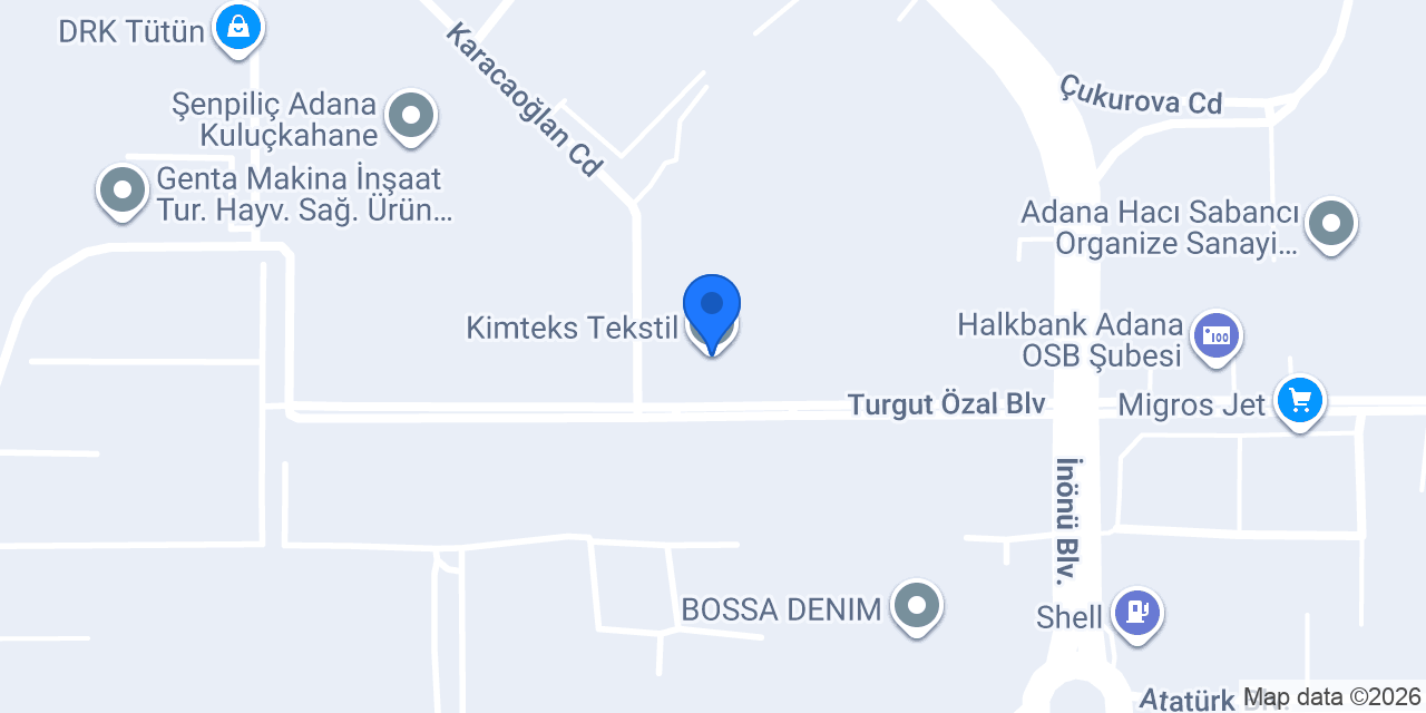 Kimteks Tekstil konumu