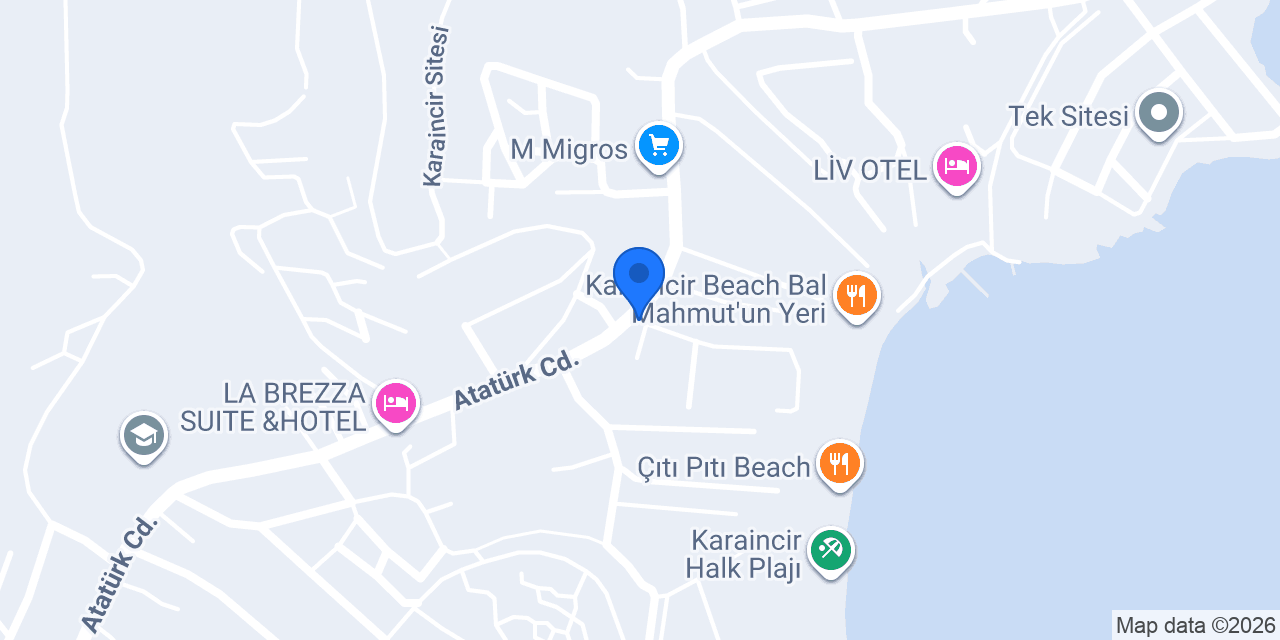 Star Karavan BODRUM / Cüce Camping konumu