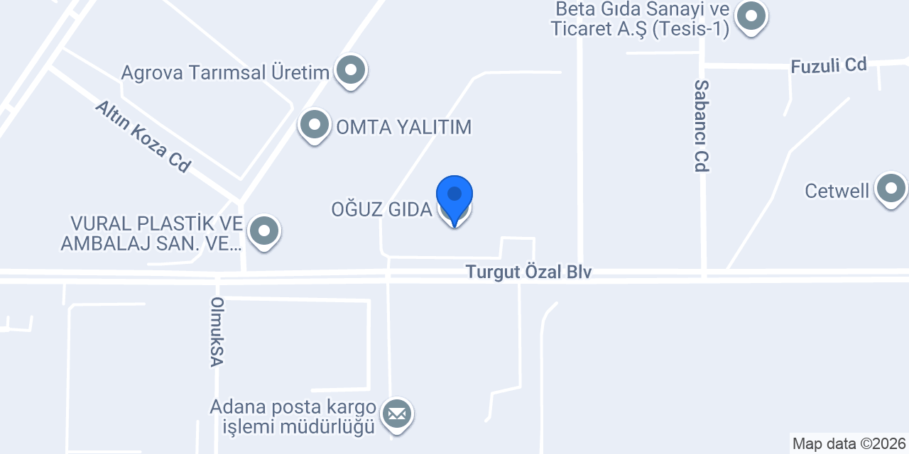 OĞUZ GIDA konumu