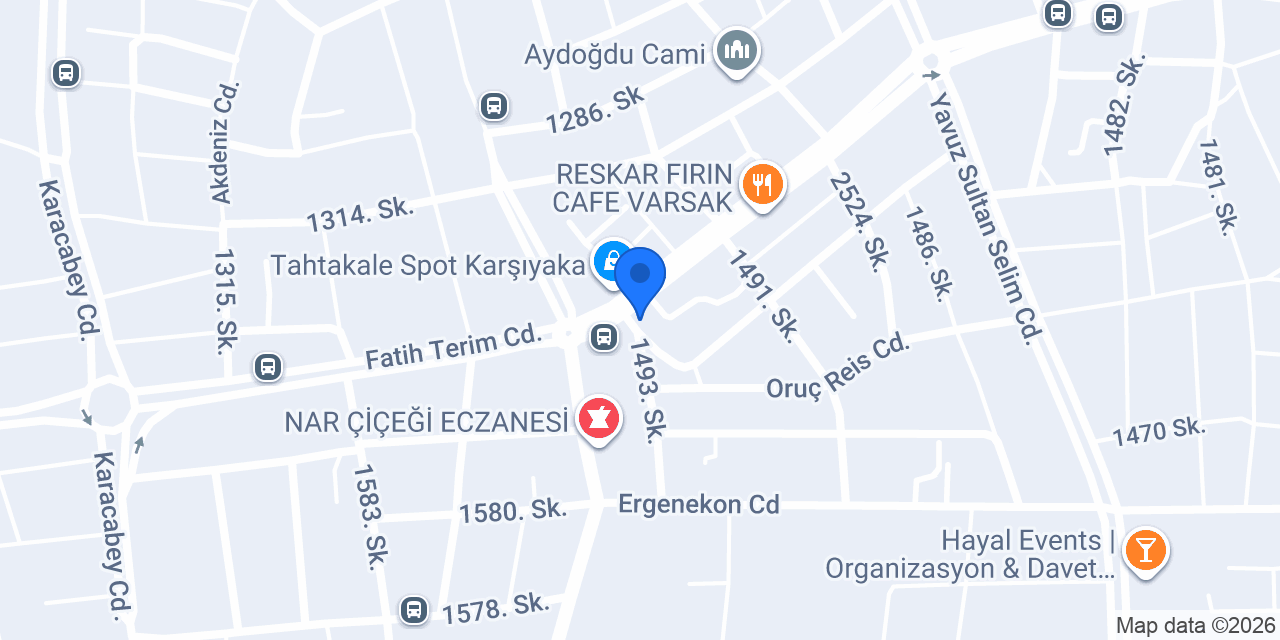 Evin bay bayan terzi konumu