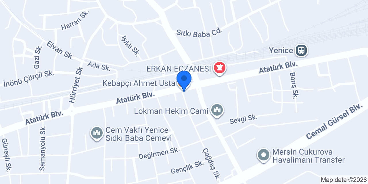 Şık Döner Salonu konumu