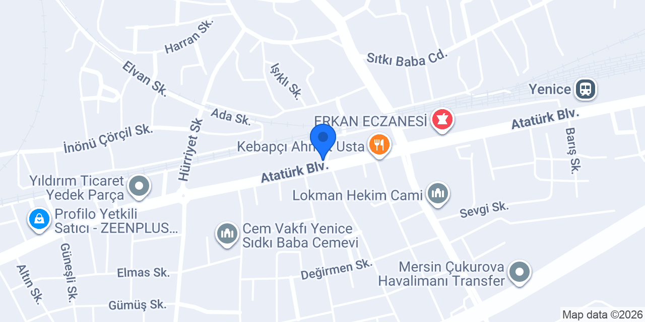 Yenice Pastanesi konumu