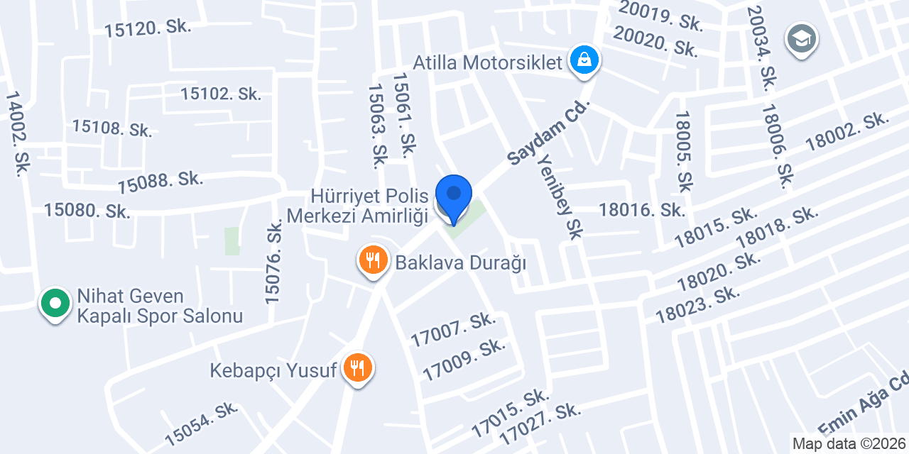 Hürriyet Polis Merkezi Amirliği konumu
