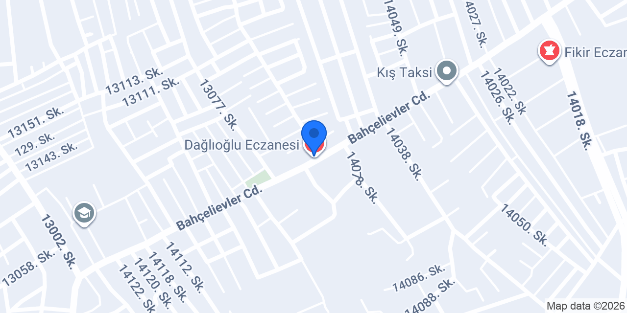 Dağlıoğlu Eczanesi konumu