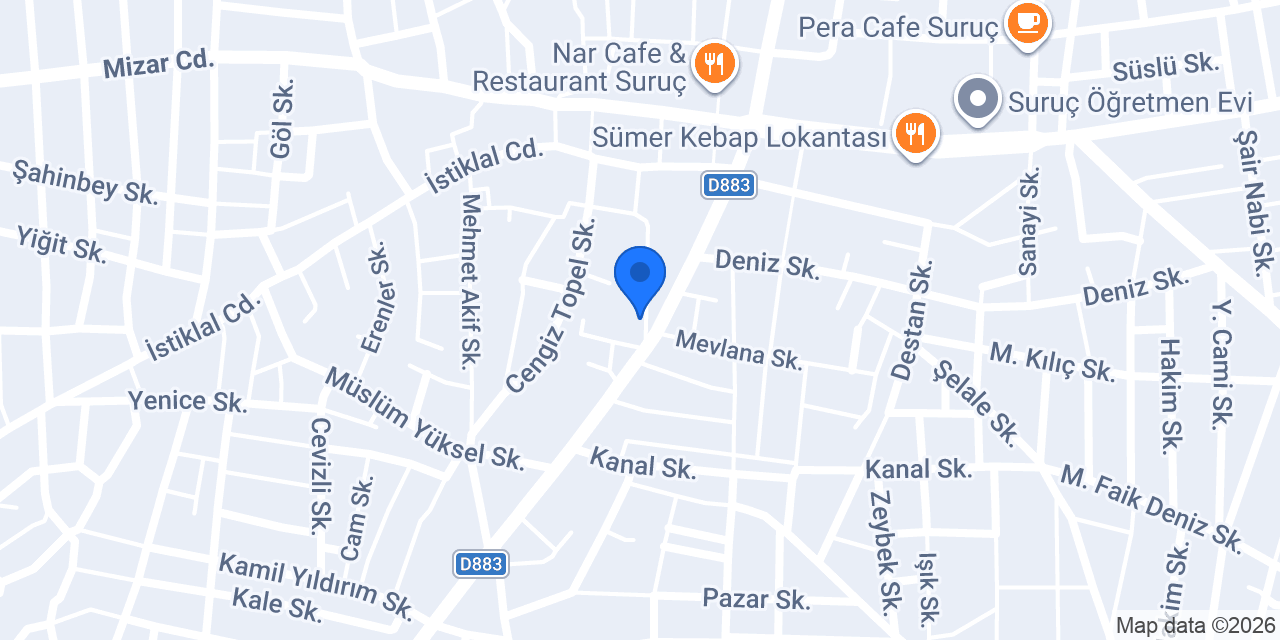 Sidaloğlu Mobilya konumu