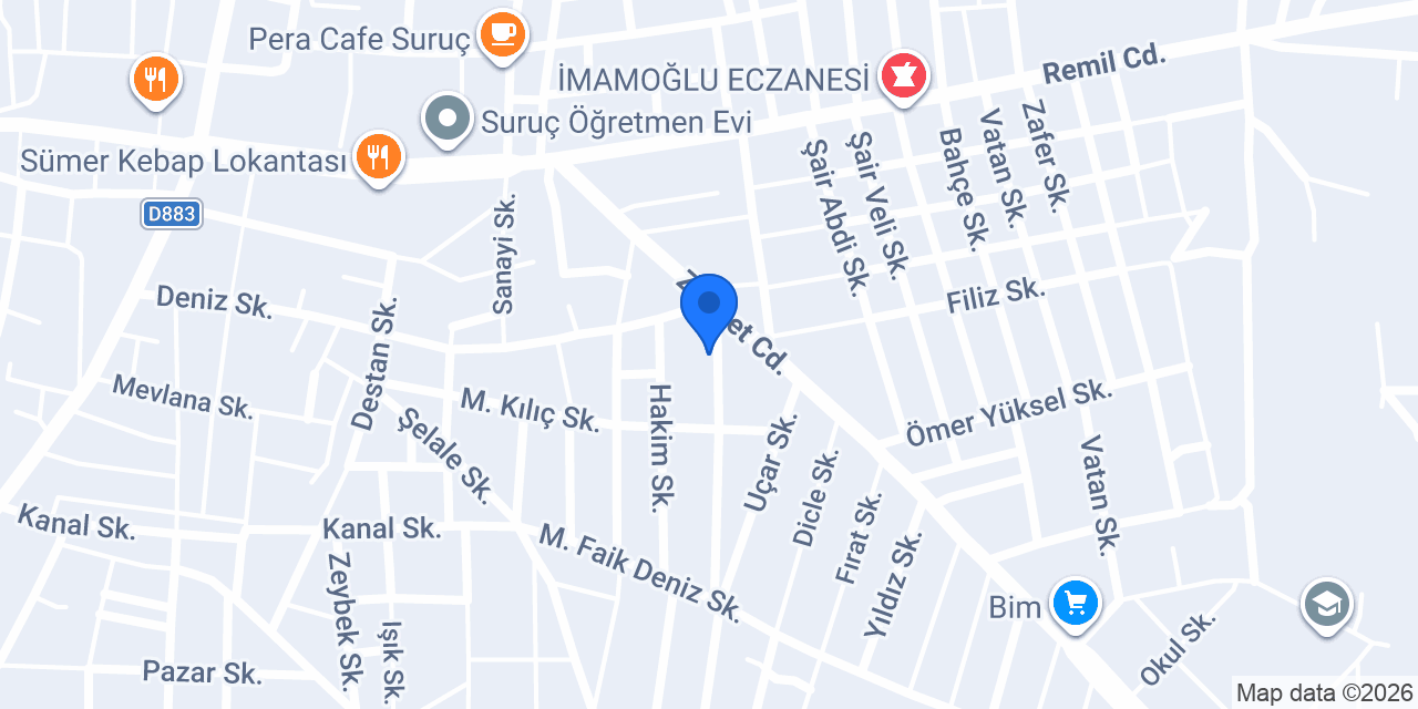 Oto Lastikci suruç konumu