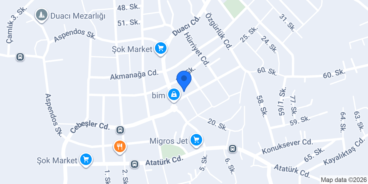 Aşya Mutfağı konumu