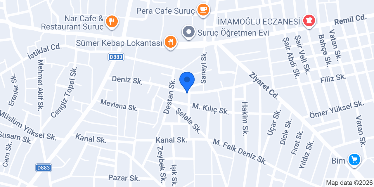 Cüdi Bayan Terzi konumu