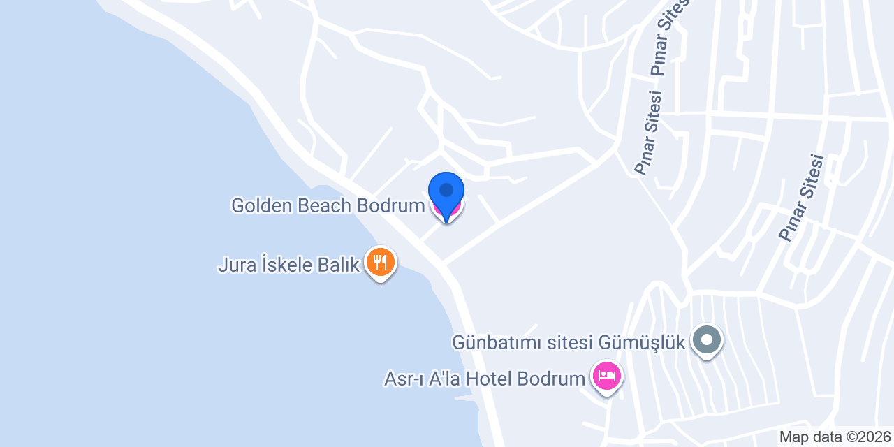 Jura Hotels Golden Beach Bodrum konumu