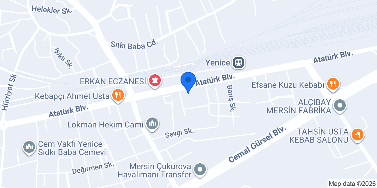 Yenice Belediyesi konumu