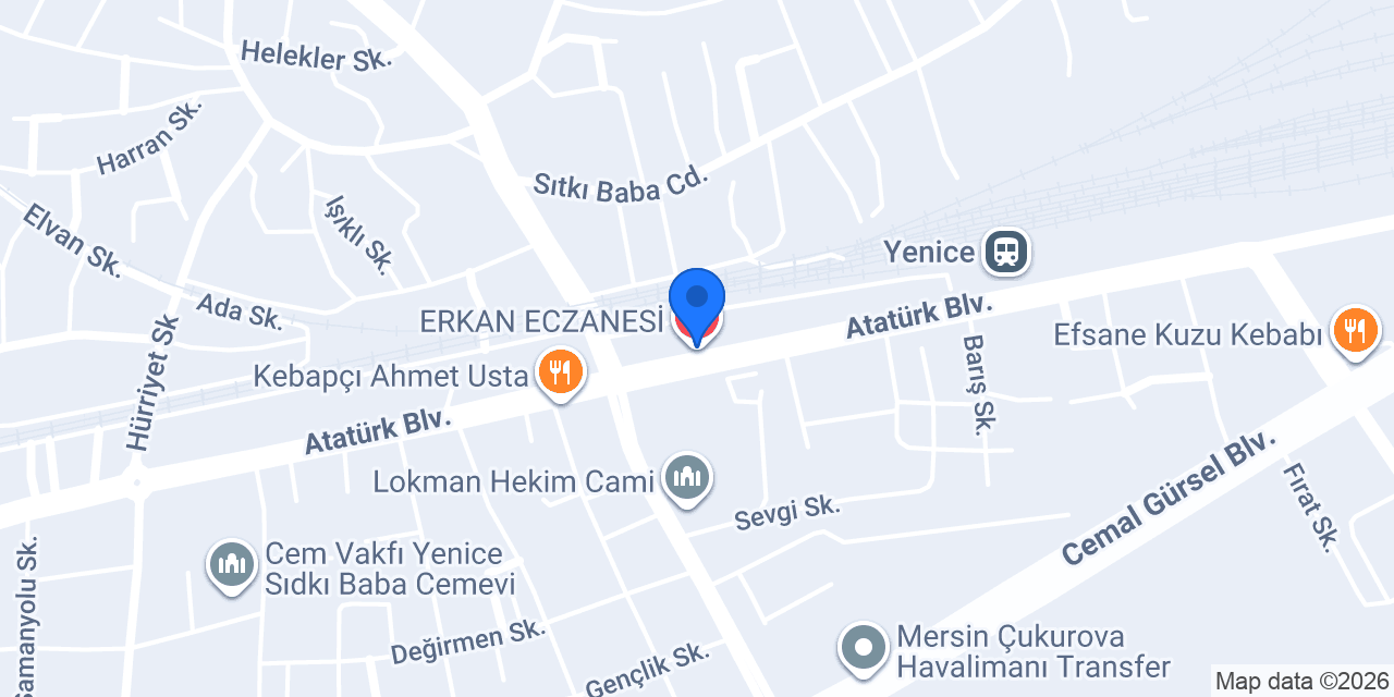 ERKAN ECZANESİ konumu