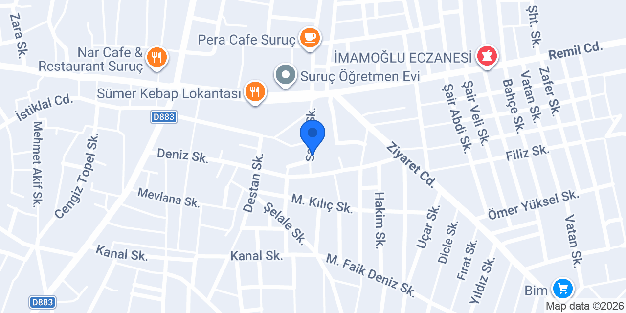 Yaşar Yemekçilik konumu