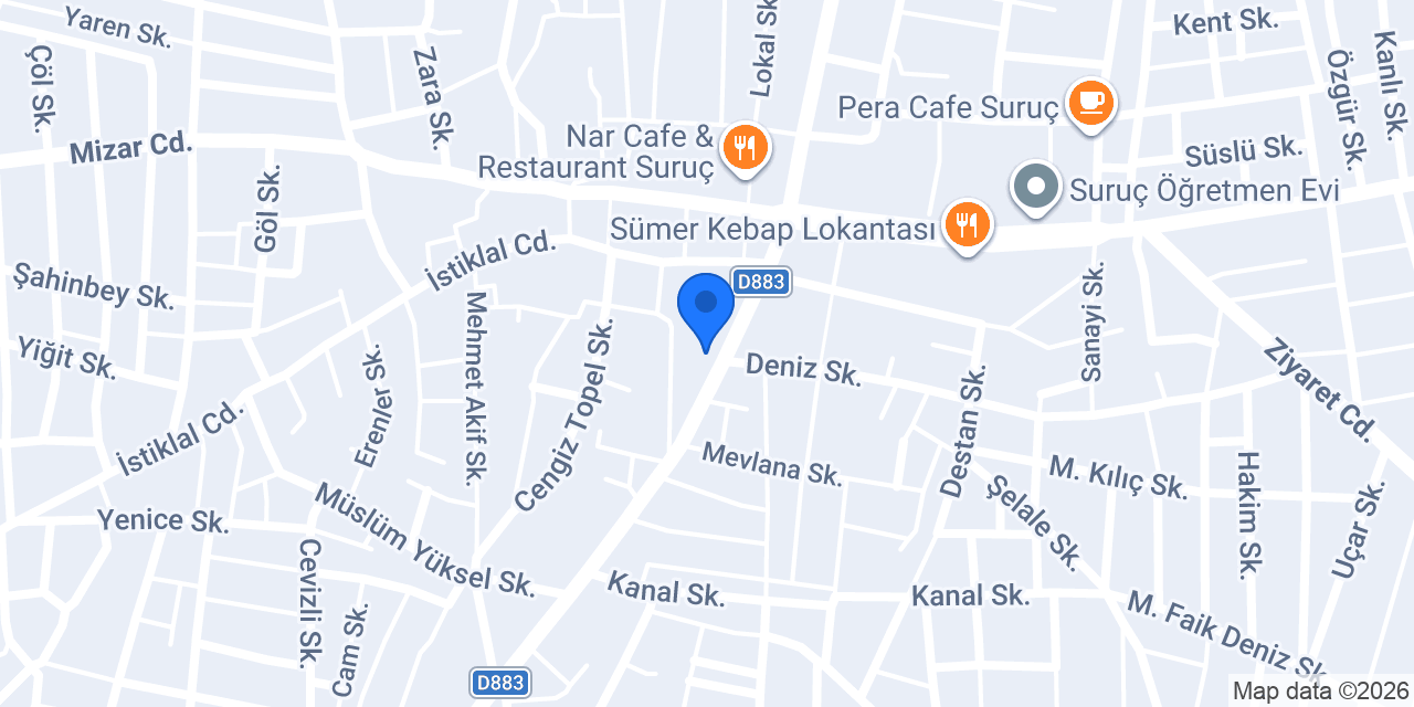 Çelikkaya Anahtarcılık Çilingir Suruç konumu