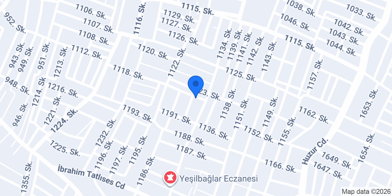 Adana Tesisat konumu