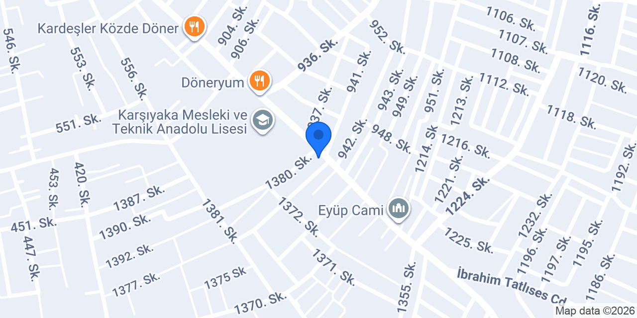 Ptt Yamaçlı Şubesi konumu