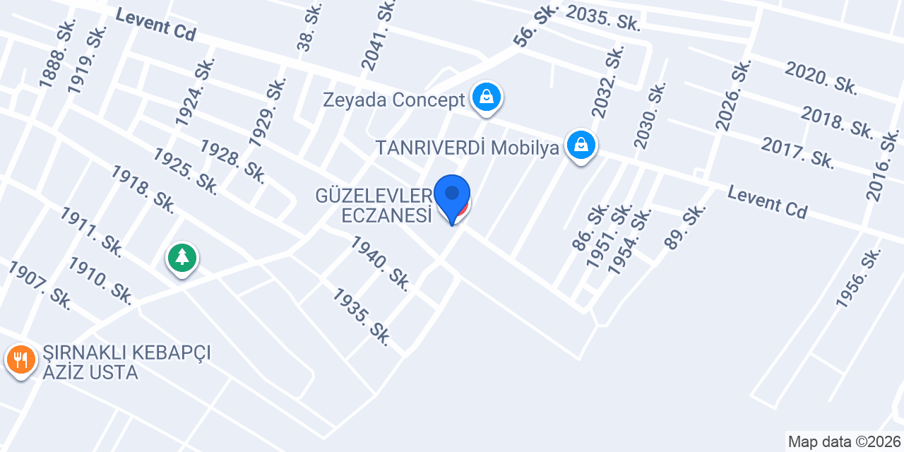 GÜZELEVLER ECZANESİ konumu