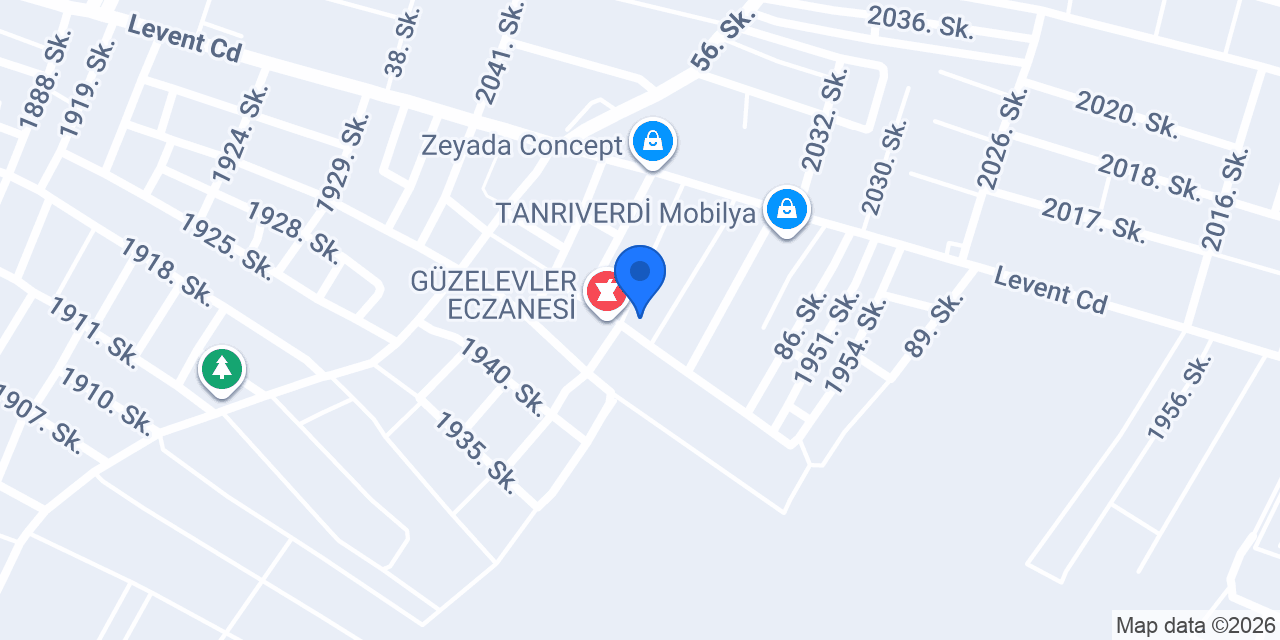 Güzelevler Sağlık Ocağı konumu