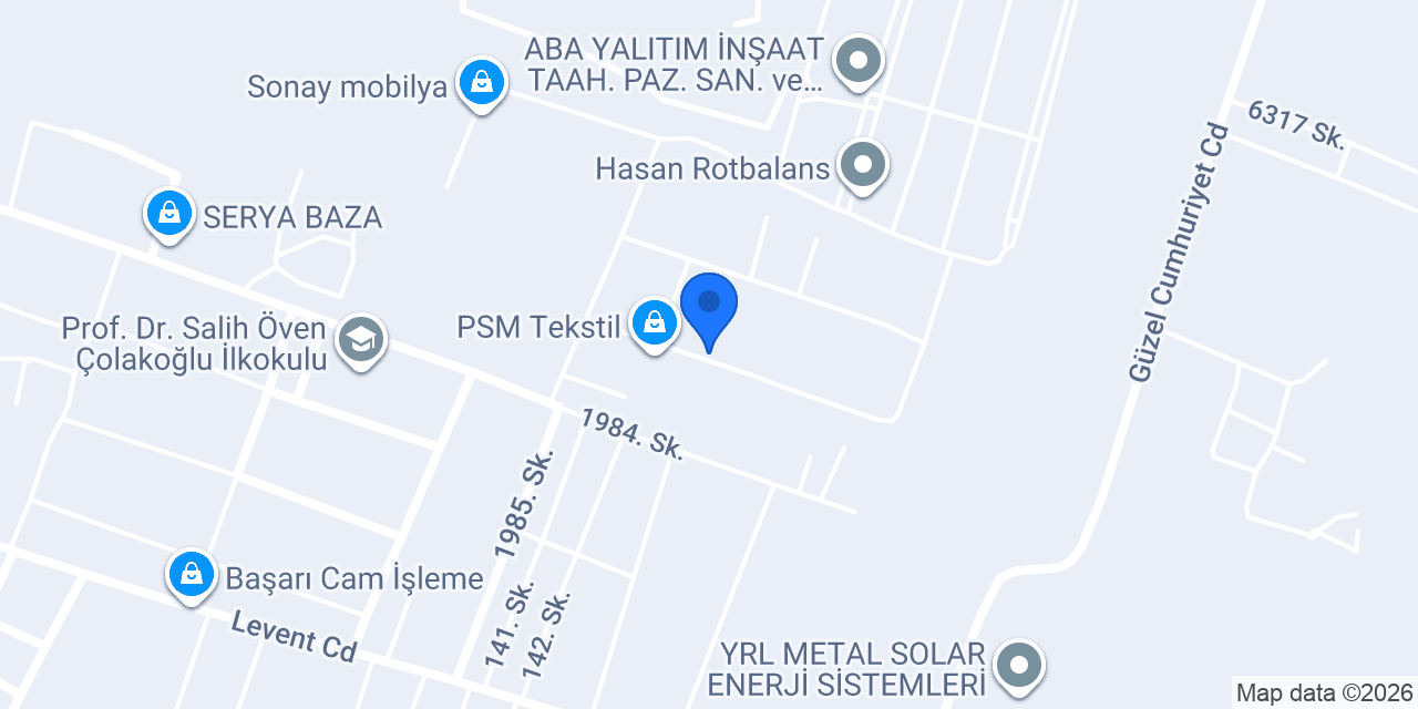 Şura Konfeksiyon konumu