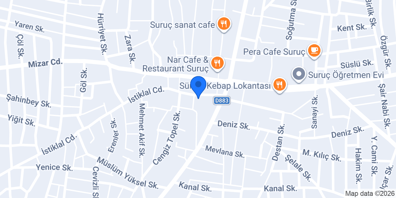 Kendirci Et Market konumu