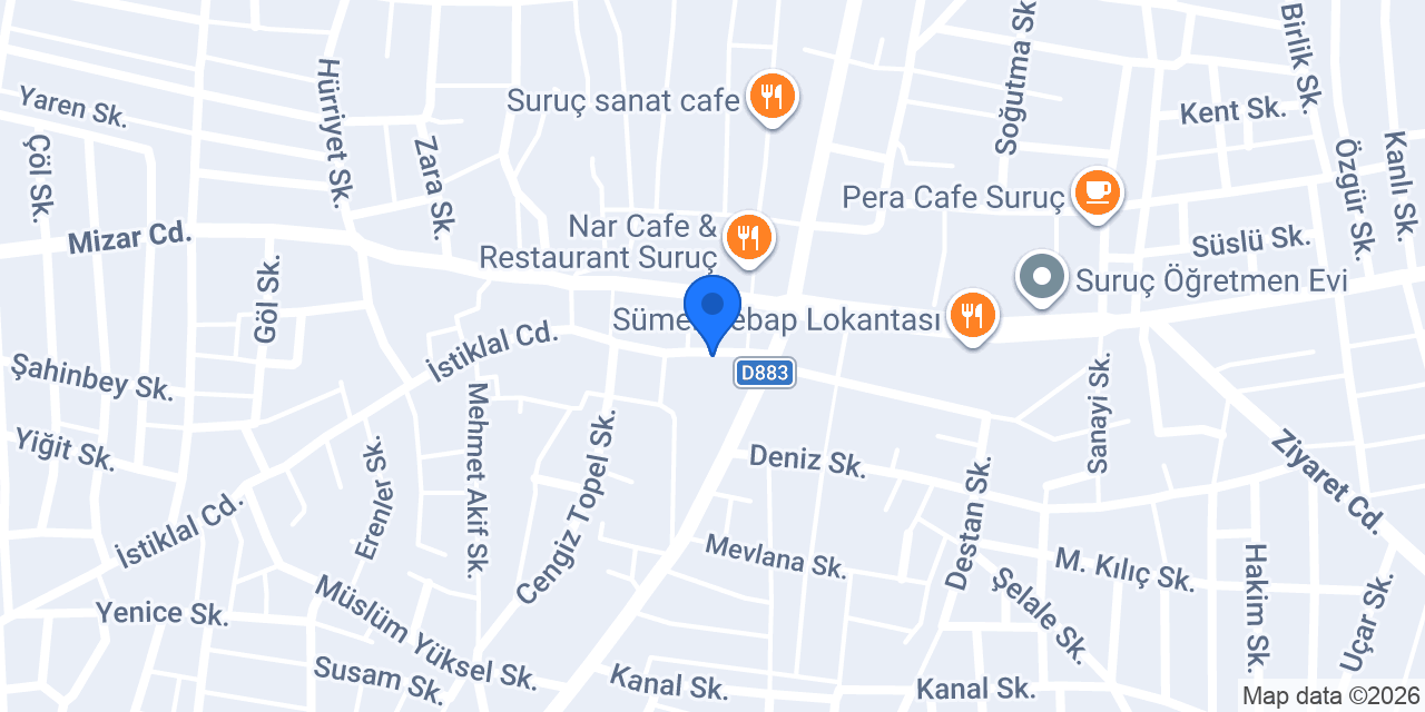 Coşkunlar lokantası konumu