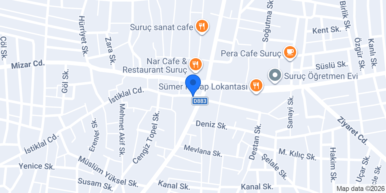 SURUÇ GLOBAL ÖZEL DİŞ KLİNİĞİ konumu
