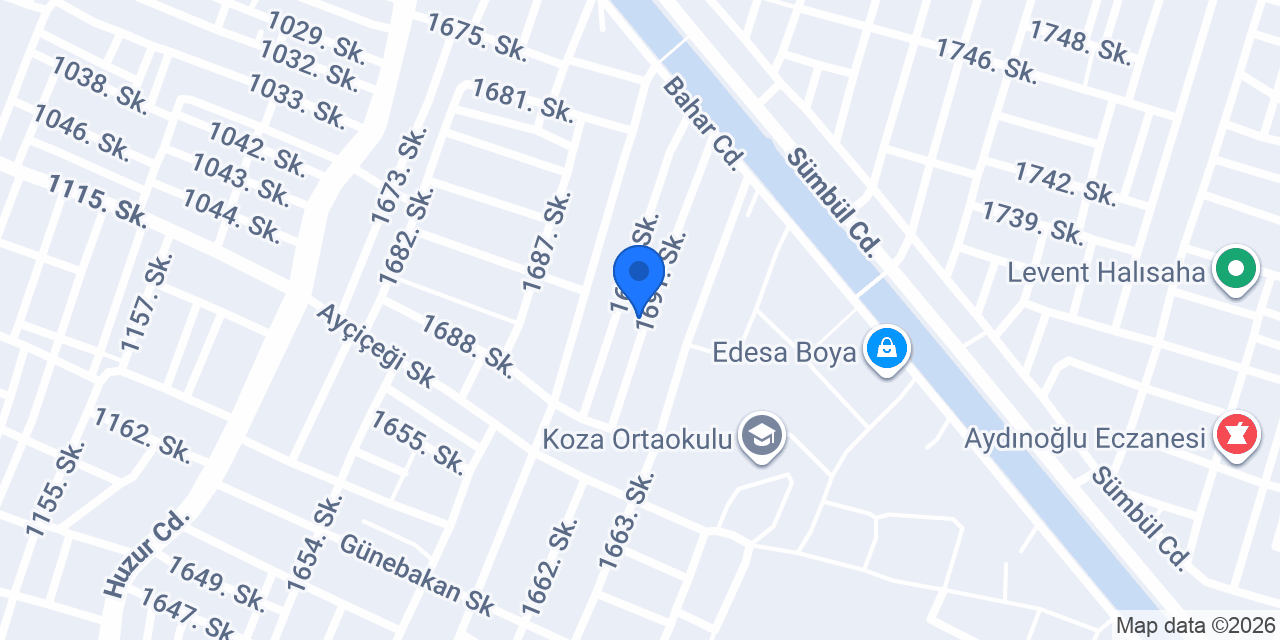 Çakar Sıhhı Tesisat konumu