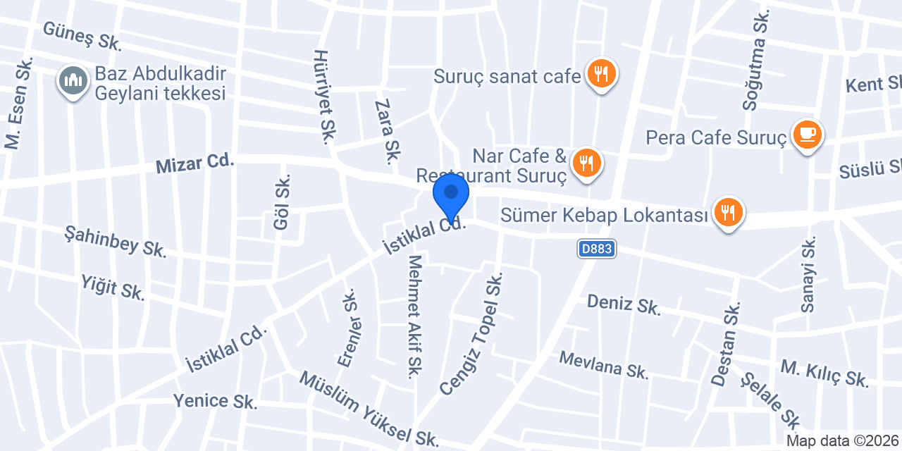 Celikten Mobilya konumu
