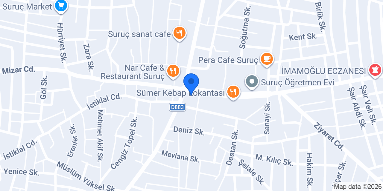 Suruç Belediyesi konumu