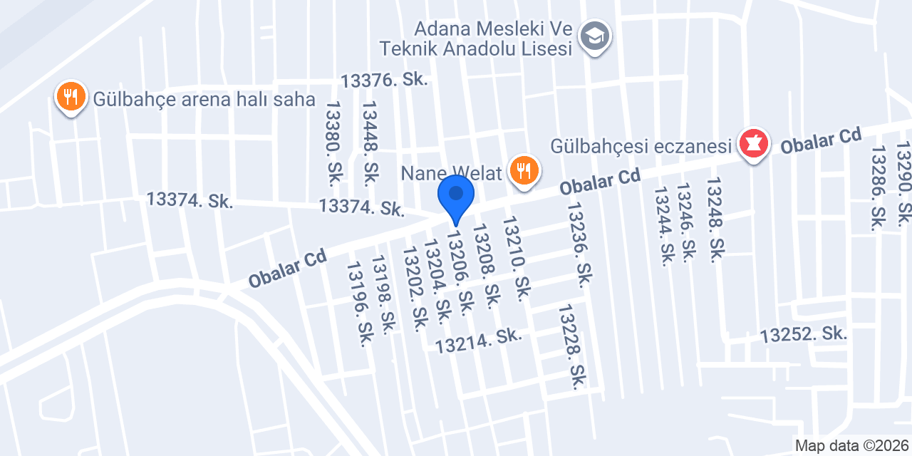 Özçelik sıhhi tesisat adana konumu