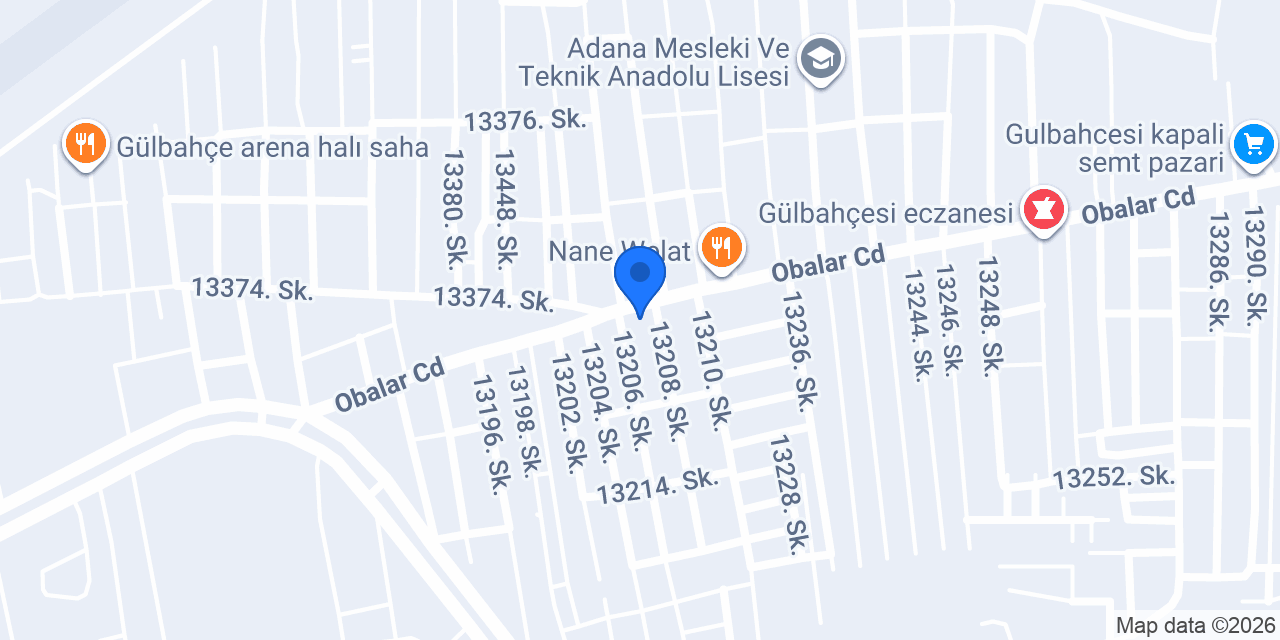 Gül Döner Salonu konumu