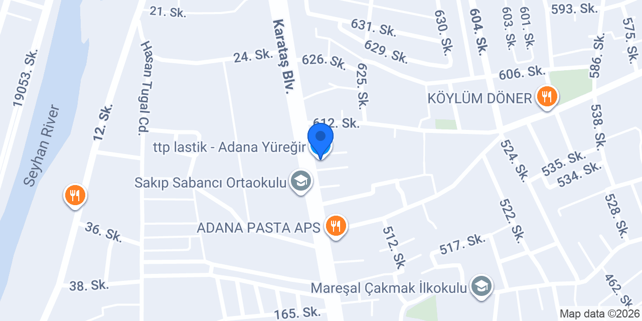 ttp lastik - Adana Yüreğir konumu