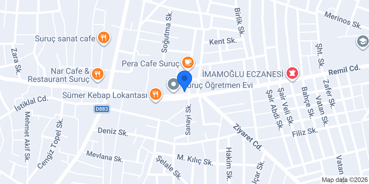 Öğretmen evi cafe restorant konumu
