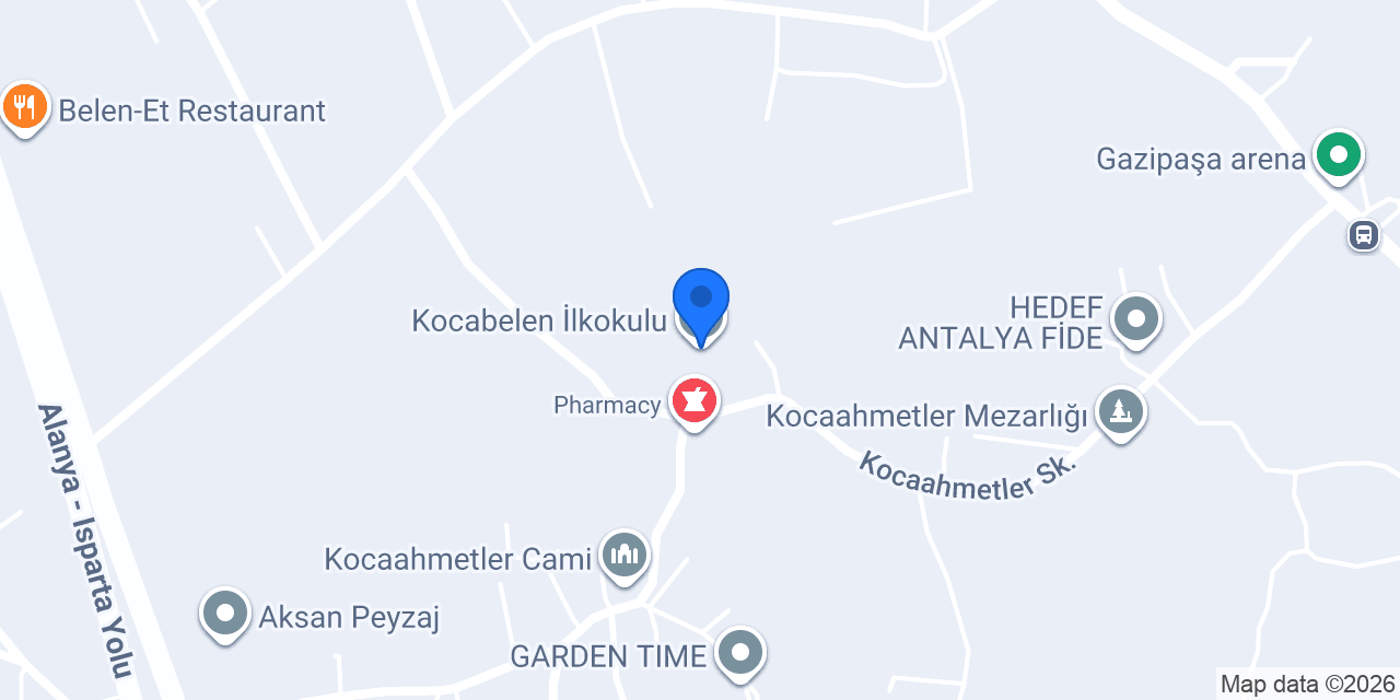 Kocabelen İlkokulu konumu