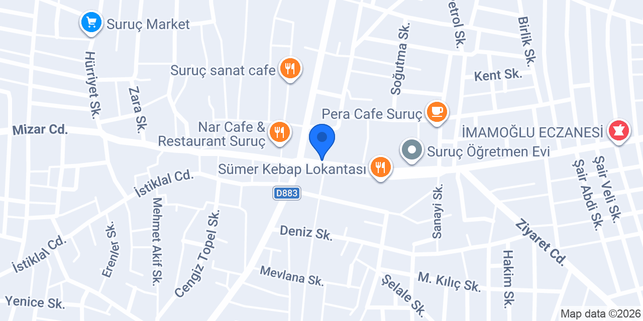 Suruç Taksi konumu