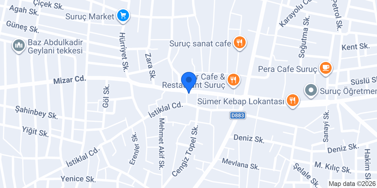 Şahinsoy pastanesi konumu