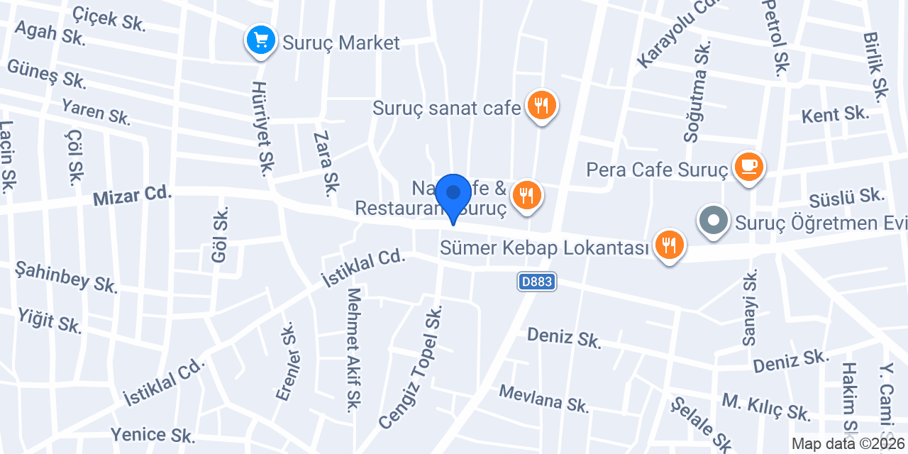 Tadım 1 Pastanesi Suruç konumu