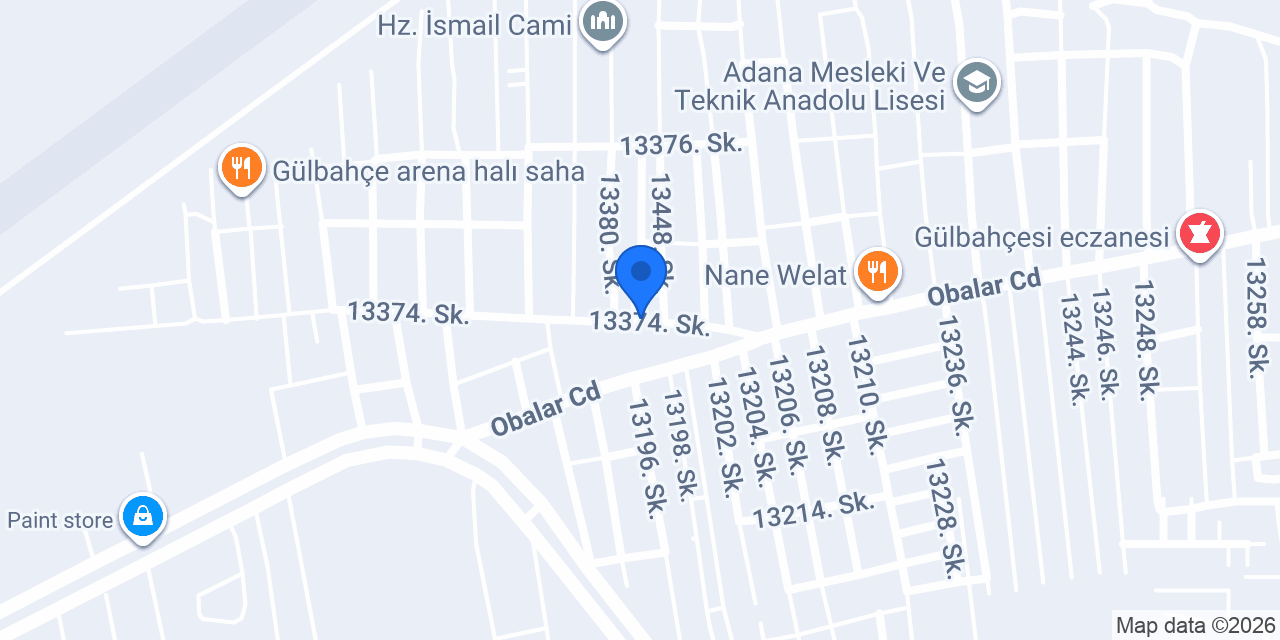 Adana Alakoç Sineklik Yapı Dekorasyon konumu