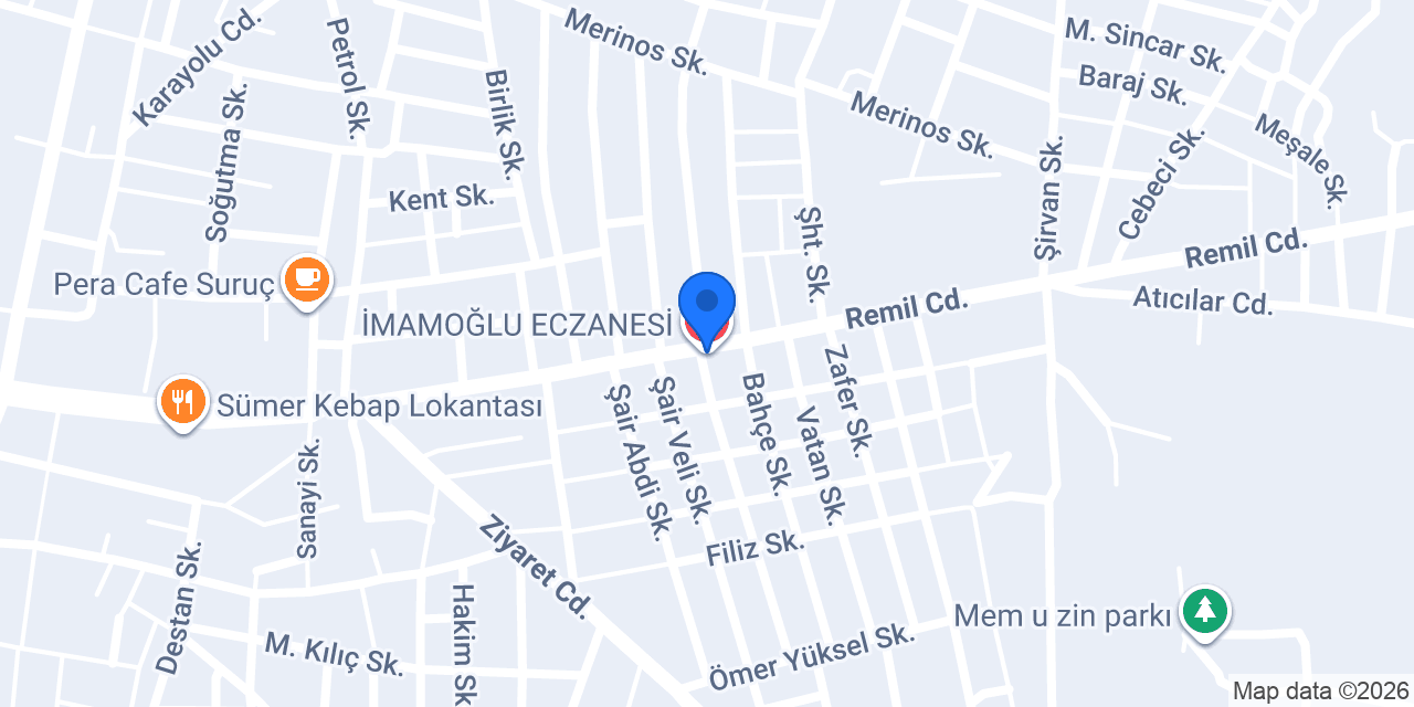 İMAMOĞLU ECZANESİ konumu