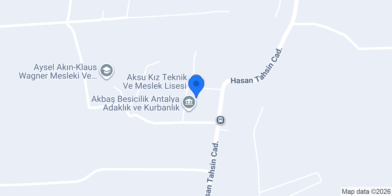 Aksu Kız Teknik Ve Meslek Lisesi konumu